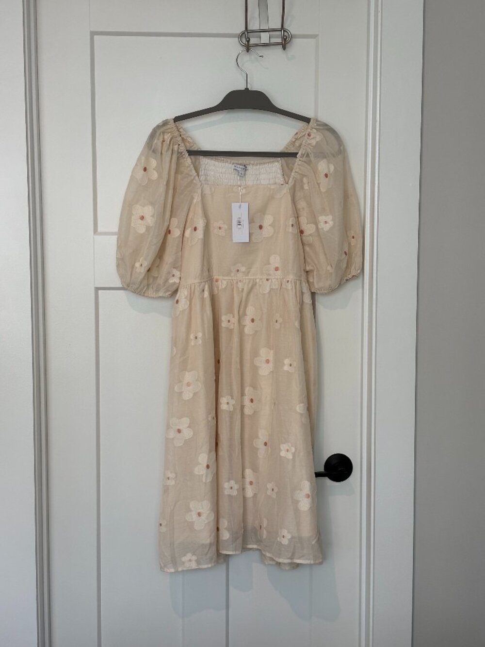 Daisy Short Dress | Vintage Cream Floral - L